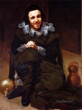 ディエゴ・ベラスケス Painting - 道化のカラバサス2 肖像画 ディエゴ・ベラスケス